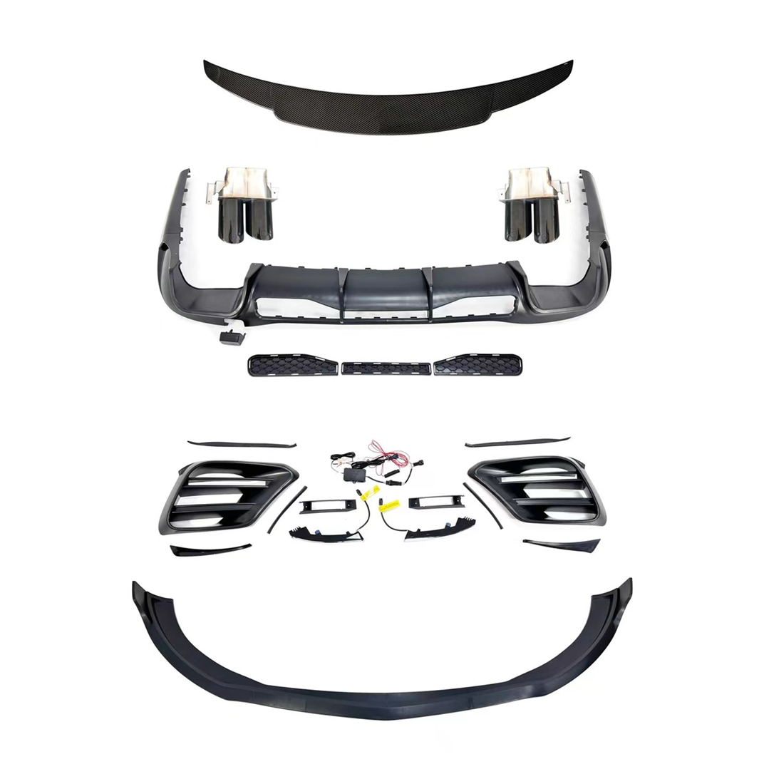 Body Kit for Mercedes Benz S Class W223 Sport Change to Bra Bus Model Include Front Lip Rear Diffuser Tail Pipes